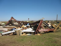 Damage pictures taken in Tulia during the NWS Storm Survey. Pictures taken by SOO Steve Cobb and WCM Brian LaMarre. 