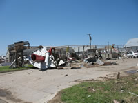 Damage pictures taken in Tulia during the NWS Storm Survey. Pictures taken by SOO Steve Cobb and WCM Brian LaMarre. 