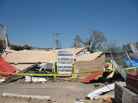 Damage pictures taken in Tulia during the NWS Storm Survey. Pictures taken by SOO Steve Cobb and WCM Brian LaMarre. 