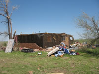 Damage pictures taken in Tulia during the NWS Storm Survey. Pictures taken by SOO Steve Cobb and WCM Brian LaMarre. 