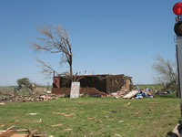 Damage pictures taken in Tulia during the NWS Storm Survey. Pictures taken by SOO Steve Cobb and WCM Brian LaMarre. 