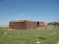 Damage pictures taken in Tulia during the NWS Storm Survey. Pictures taken by SOO Steve Cobb and WCM Brian LaMarre. 