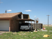 Damage pictures taken in Tulia during the NWS Storm Survey. Pictures taken by SOO Steve Cobb and WCM Brian LaMarre. 