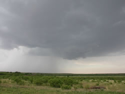 Picture of a storm near Roaring Springs on 27 May 2008. Photo was taken by Gary Skwira while looking north from the Afton area. Click on the image for a larger view.