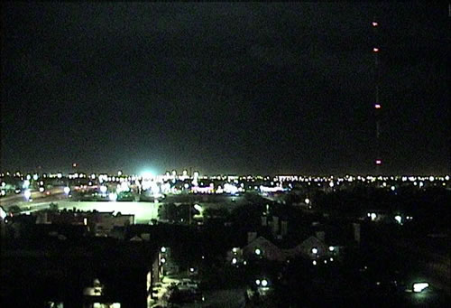 Picture of a power flash in Lubbock on the evening of August 16th. Picture by Jason Jordan. Click on the image for a larger view.