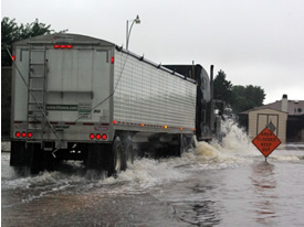 Image 5 of flooding across southwest Lubbock - click to enlarge