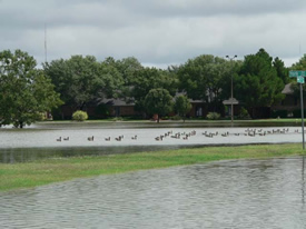 Image 2 of flooding across southwest Lubbock - click to enlarge