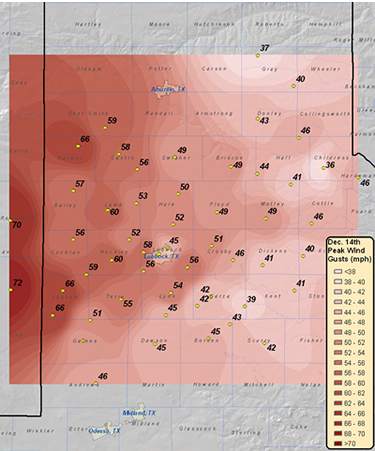 Image of winds observed on 12/14/2008.