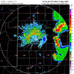 Lubbock WSR-88D radar images from Tuesday afternoon and evening (12 May 2009).