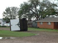 Damage caused by storms on 14 June 2009.