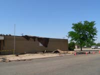 Picture of a damaged roof in Brownfield.