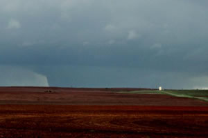 Picture of the tornadic storm near Cee Vee on April 22, 2010. The image is courtesy of Joseph Tyree.  Click on the picture for a larger view.