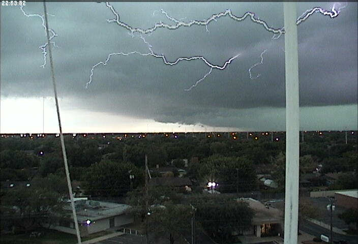 Picture taken from south Lubbock as a storm approached around 6 pm on 21 October 2010.