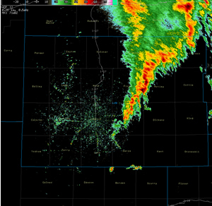 Radar image at 12 UTC