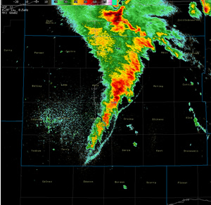 Radar image at 11 UTC