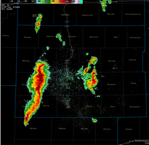 Radar image at 9 UTC