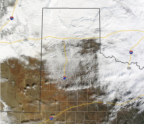 NASA MODIS Satellite Imagery from Dec 20 2011