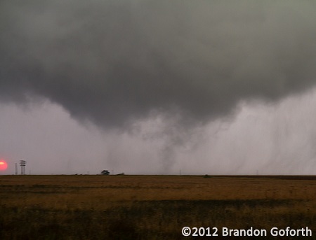 The first of two EF0 tornadoes in east-central Hale County.