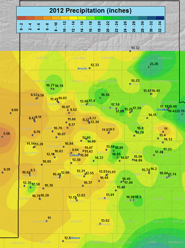 2012 precipitation analysis