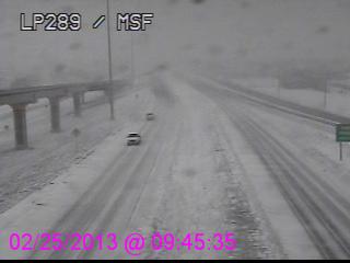 Image captured from the southwest side of Lubbock on 25 February 2013. The picture is courtesy of TXDOT.