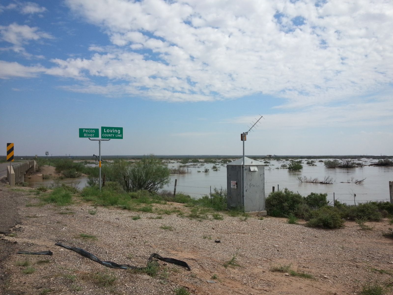 Several views of the swelling Pecos River between Red Bluff Reservoir and the town of Pecos on September 24, 2014.