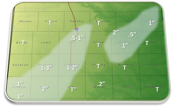 Snowfall totals from Saturday, December 27, 2014. The reports are courtesy of the NWS COOP observers.