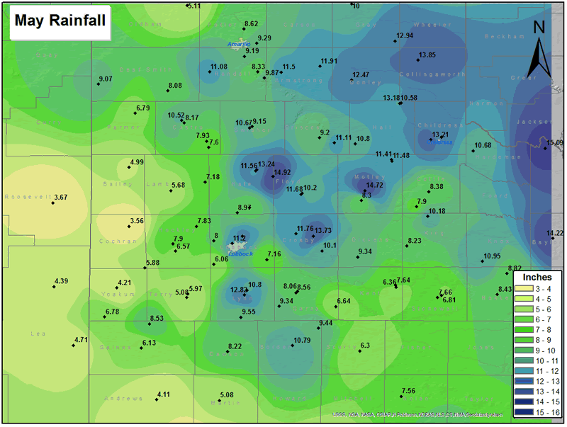 May 2015 rainfall map