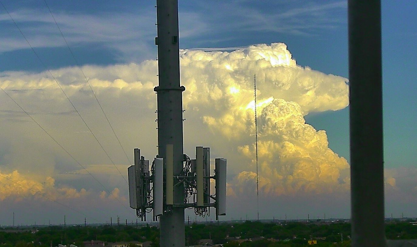 A storm near Lake Alan Henry as viewed from South Lubbock on August 15th