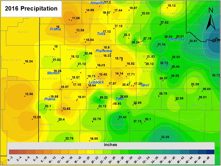 2016 precipitation analysis