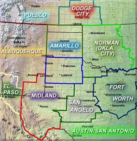 offices surrounding nws lubbock