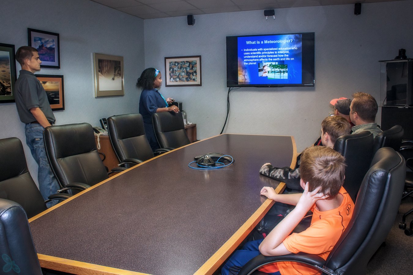 NWS Lubbock meteorologists give a few different presentations about the National Weather Service.