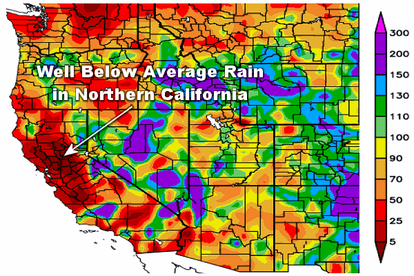 A long term drought followed by a dry summer made conditions favorable for wildfires across California in October, 2017. Strong easterly Diablo winds around high pressure ("H") fanned the flames and spread wildfires quickly.