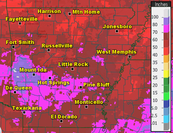 It was wet to very wet across much of Arkansas in 2020.