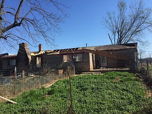 There was some roof damage at Lamar (Johnson County).