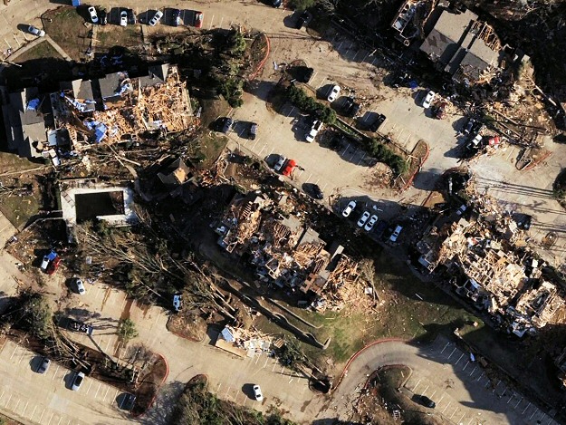 Following a tornado (rated EF3) on 03/31/2023, damage surveys pinpointed several areas with the most significant damage in west Little Rock (along Napa Valley Drive, North Shackleford Road, and Walnut Valley Drive) and Jacksonville (all in Pulaski County) on 03/31/2023. Some of the ground photos (video stills of the Napa Valley Drive apartments and the North Shackleford Road houses) were provided by Brian Emfinger. 