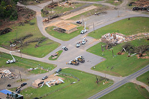 There was no letup between Mayflower and Vilonia (both in Faulkner County). 