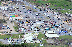 Much of Vilonia (Faulkner County) felt the fury of the tornado.