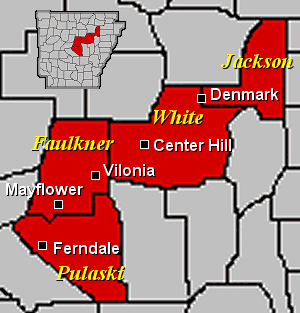 Several tornadoes caused extensive damage in a four county area (especially Faulkner County) of central Arkansas on April 27, 2014.