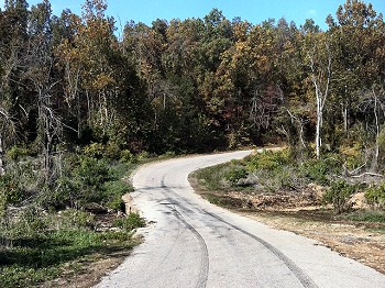 This is County Road 806, which is less than a quarter of a mile north of Norfork Lake (Baxter County).