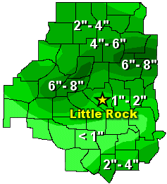 Twenty four hour rainfall through 700 am CDT on 05/17/2003.