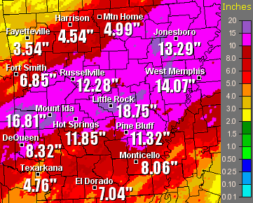 Thirty day rainfall through 600 am CST on 12/11/2011.