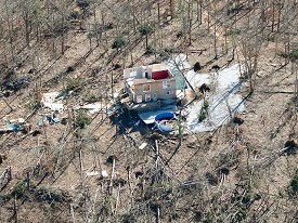 This house was found all by itself on a hillside a few miles southwest of Mountain View (Stone County).