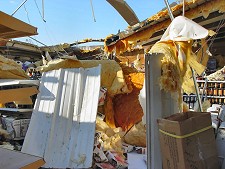 A strong (F2) tornado heavily damaged a liquor store in Blackwell (Conway County) on 11/27/2005.