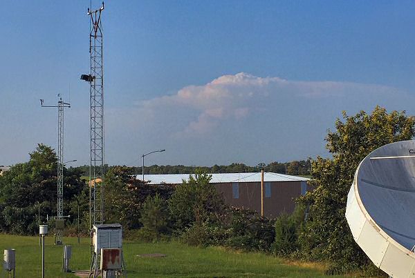 A severe storm near Batesville (Independence County) was visible from 60 to 70 miles away at North Little Rock (Pulaski County) on 06/15/2016.