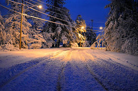 Driving along East Maryland Avenue toward Brockington Road.