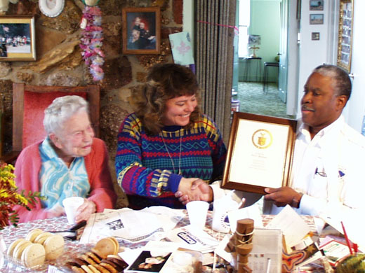 photo of Knapp, Texas cooperative observer and National Weather Service staff