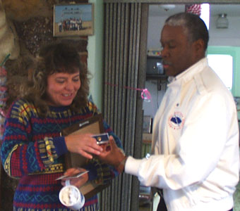 photo of Knapp, Texas cooperative observer and National Weather Service staff