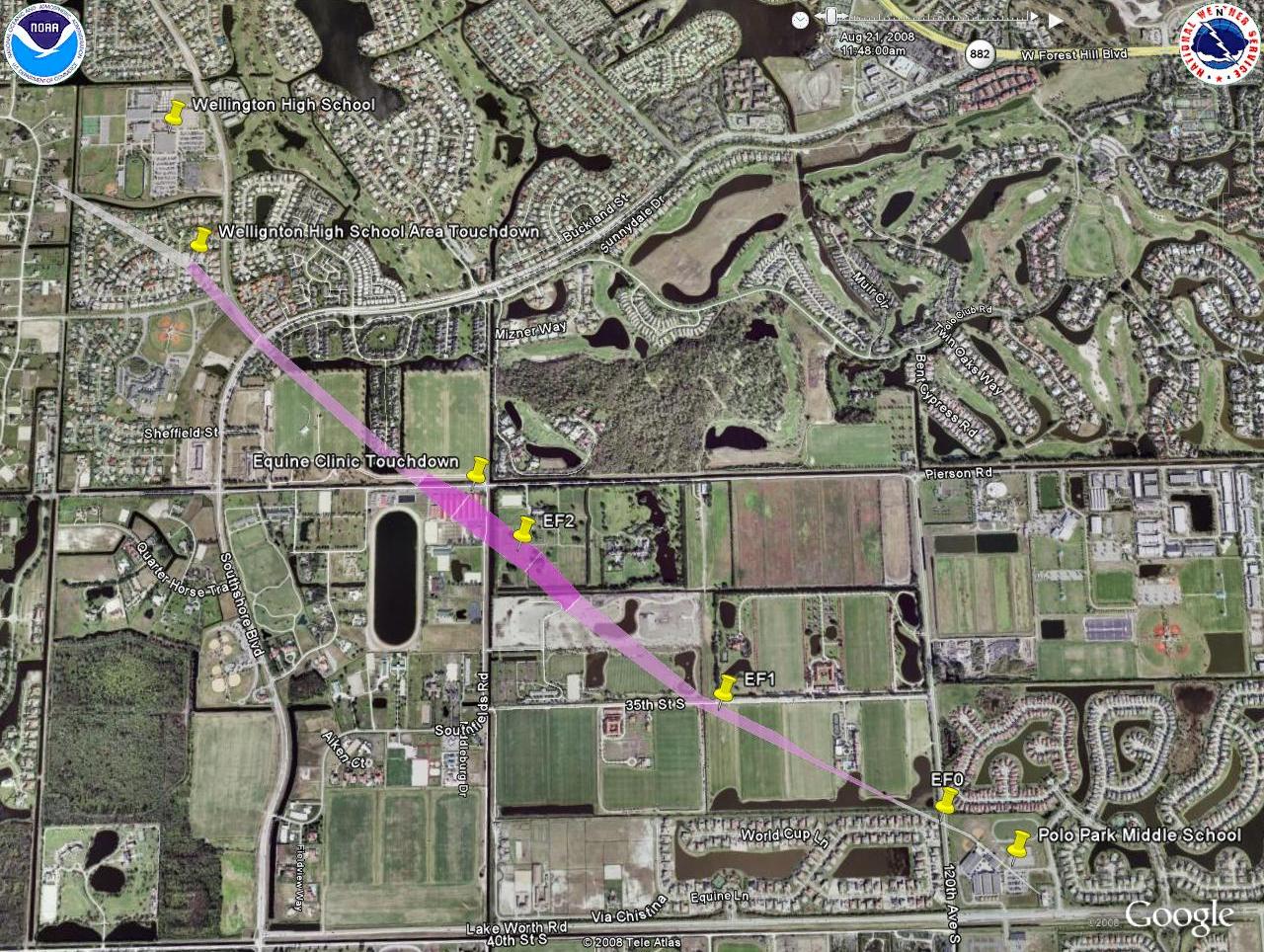 Large Image Of Tornado Path