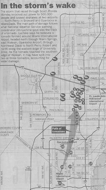 Miami Herald Storm Track Map