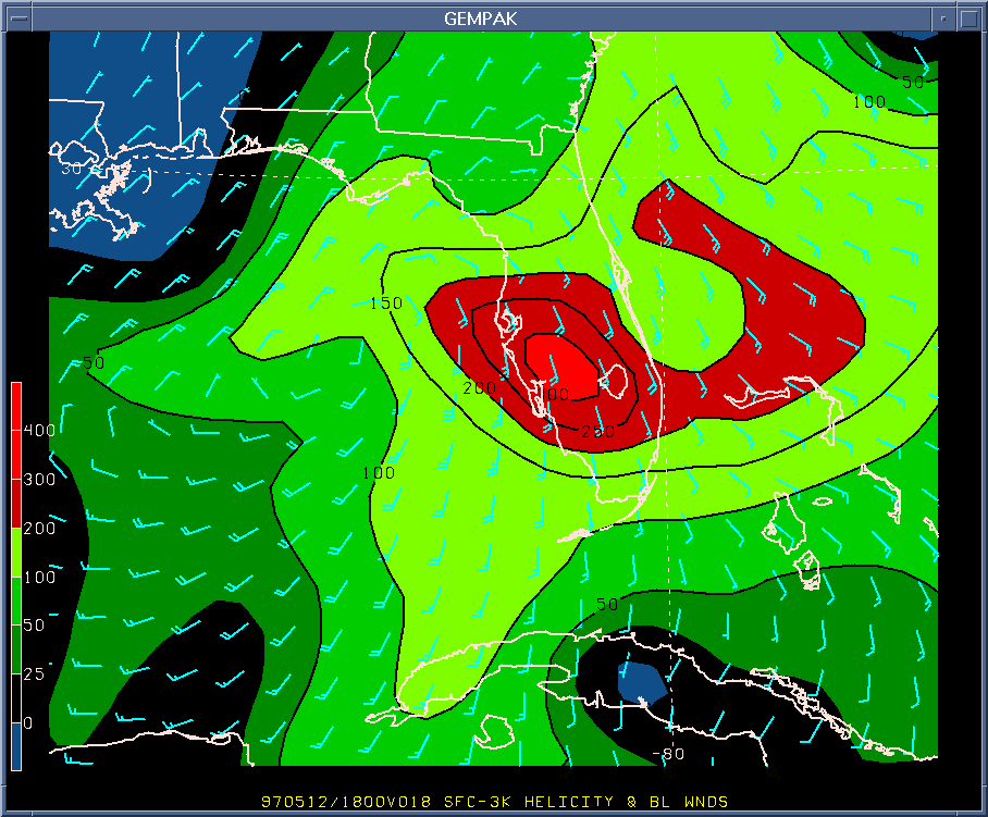 18-hour helicity forecast